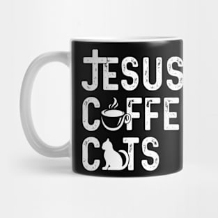Christian Jesus Coffee Cats Religous Cat Mug